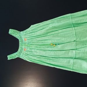 Beach dress with crochet detail